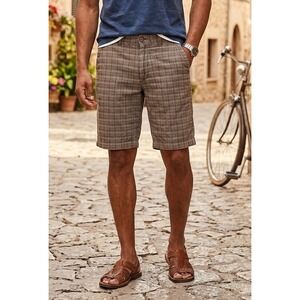 GAP Summer Plaid Check Shorts Men's 30 Blue Green Cotton Casual Chino Preppy